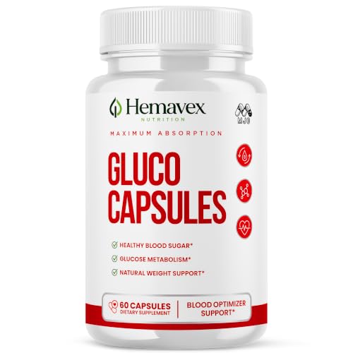 Hemavex Gluco Capsules, Hemavex Nutrition Gluco Capsules Pill (60 Capsules)